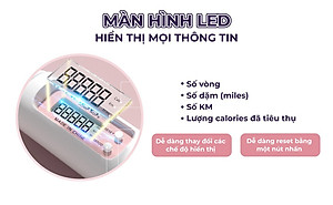Dây Nhảy Không Dây Tích Hợp Tạ Sắt Tay Cầm Đếm Số Vòng,Quãng Đường,Calo Tiêu Thụ + Tặng Tô Vít Và Pin