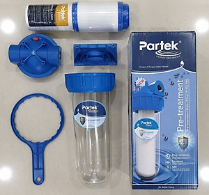 Bộ Lọc Thô PARTEK P1012-PRS 10 inch Cao Cấp Công Nghệ Mỹ Chuẩn NSF - Hàng Chính Hãng - (Cốc Lọc Sinh Hoạt 10in, Lọc Nước Đầu Nguồn, Tiền Xử Lý Nước Sinh Hoạt, Sediment Filter, Pre-treatment 5 micron, P1012PRS P1005-PP PP-CATION)