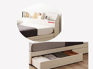 [Kèm Ảnh Thực Tế - Miễn phí vận chuyển & Lắp đặt] Giường ngủ cao cấp MDF lõi xanh chống ẩm OHAHA 002 - White bed