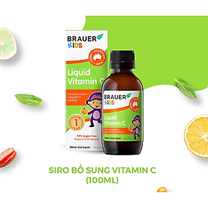 Brauer Kids Liquid Vitamin C - Bổ sung vitamin C cho trẻ từ 1 tuổi (100ml)