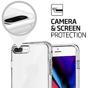 Ốp lưng cho iPhone 7 Plus / 8 Plus hiệu Likgus Glass Air Shock chống sốc trong suốt (Không ố màu) - Hàng nhập khẩu