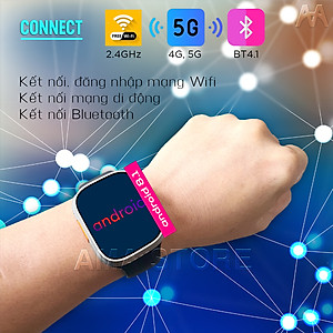 Đồng hồ Thông minh AMA Smart watch TK Plus 64GB Android 8.1 Camera xoay 180 Lắp Sim Định vị GPS Google kết nối Wifi 4G Blueltooth xem được Video Youtube TikTok tải App FB Messenger Skype Viber Wechat Line Tele chơi Game cho Trẻ em Người lớn Hàng nhập khẩu