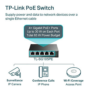 Switch TP-Link TL-SG105 Gigabit Hàng Chính Hãng - 5 cổng RJ45 10/100/1000Mbps, Vỏ Kim Loại