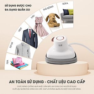 Bàn là hơi nước cầm tay mini Lebenlang LBL5283, công suất 800W, nhỏ gọn tiện lợi, bảo hành 2 năm - hàng chính hãng