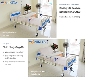 Giường bệnh Y tế, đa chức năng hỗ trợ chăm sóc người bệnh - Hàng chính hãng NIKITA