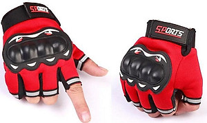 Bộ Găng Tay đi phươt, tập gym, thể thao , cá tính và mạnh mẽ đa năng Dành Cho Phượt Thủ , Gymer (Hở Ngón) - Màu Xanh Dương