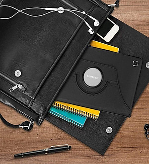 Case bao da chống sốc xoay 360 độ cho Galaxy Tab A7 2020 SM-T500 hiệu HOTCASE (thiết kế siêu mỏng hỗ trợ Smartsleep, gập nhiều tư thế, tản nhiệt tốt) - hàng nhập khẩu