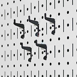 Bộ 5 móc nhỏ Pegboard bằng thép dày 1,6mm sơn tĩnh điện hiện đại - Phụ kiện cho bảng treo dụng cụ cơ khí 