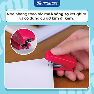 Bấm kim mini số 10 - Mini Stapler Thiên Long - Bấm nhẹ hơn - Màu ngẫu nhiên