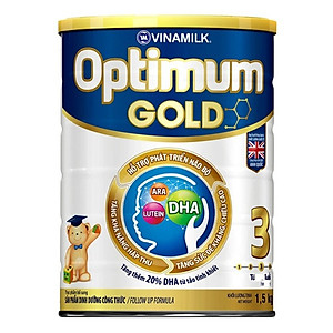 Sữa Bột Vinamilk Optimum Gold 3 Dành Cho Bé Từ 1-2 Tuổi - Hộp Thiếc 1500g