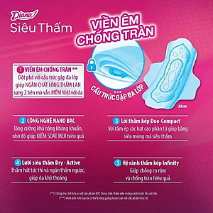 Combo 6 gói Băng vệ sinh Diana Siêu thấm siêu mỏng cánh 8 miếng