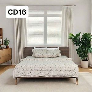 Bộ Ga 4 món Cotton Đũi Tatana mền mịn, thoáng mát  Mẫu ngẫu nhiên ( chọn mẫu ib shop )