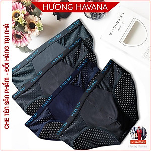 Hộp 4 quần lót nam thông hơi - quần sịp nam tam giác đùi - có size lớn MLQ01