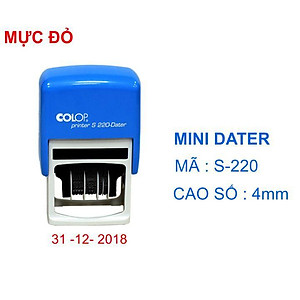 Dấu Ngày-Tháng-Năm Liền Mực Cao Số 4mm Colop S220