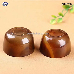 Chén sừng Trâu và bò Châu phi dùng để uống trà, uống rượu (CTH780) thanh lọc giải độc và nhiệt cho cơ thể