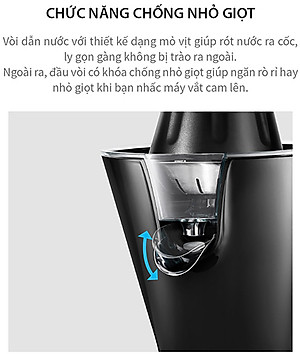 Máy vắt cam Lock&Lock EJJ256BLK 85W - Hàng chính hãng