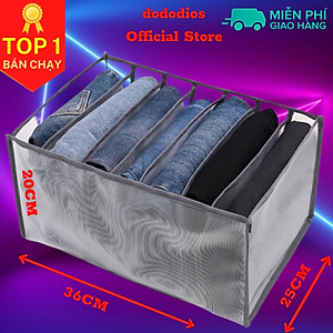Túi vải chia ngăn đựng quần áo 7, 9, 11 và 12 ngăn - chính hãng dododios