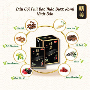 Gói Dầu Gội Phủ Bạc Thảo Dược Komi Nhật Bản [Gói 25ml - Nâu Hạt Dẻ]