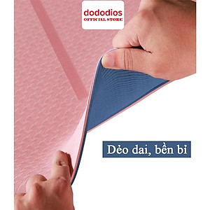 THẢM TẬP YOGA, GYM 2 LỚP CAO CẤP CHỐNG TRƯỢT + TÚI ĐỰNG THẢM TẬP YOGA + DÂY BUỘC CHUYÊN DỤNG - CHÍNH HÃNG DODODIOS