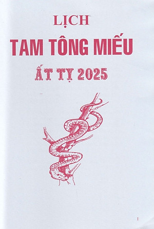 Sách - Lịch Tam Tông Miếu Năm Ất Tỵ - 2025 ( Chiêm Tinh Gia Nguyễn Anh Toàn - bản xịn đẹp)