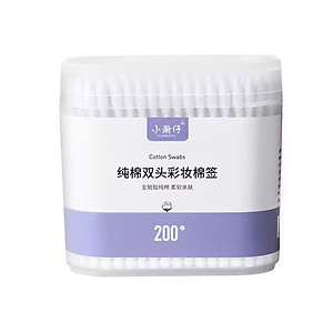 Hộp 200 Tăm Bông Ngoáy Tai 2 Đầu Xoắn Nhọn – Nhiều Màu Sắc, Tiện Dụng - HÀNG CHÍNH HÃNG MINIIN