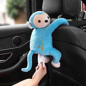 Hộp đựng khăn giấy hình chú khỉ siêu dể thương treo xe hơi ,bàn làm việc phòng ăn. Shop giao mầu ngẫu  nhiên
