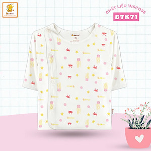 Combo 5 áo sơ sinh tay dài cài lệch đủ màu cho bé