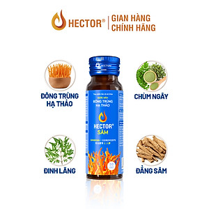 Bộ 2 hộp nước nấm Đông trùng hạ thảo Hector Sâm và Hector Collagen ( 20x50ml)