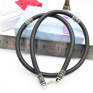 Dây Chuyền Vòng Cổ Nam Bọc Bạc Thật Nam Tính Thể Thao - BẠC HIỂU MINH DCS038S