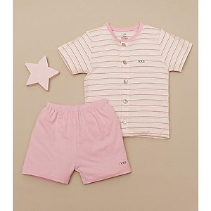 Bộ Quần Áo Cộc Cài Thẳng Nous - Chất Liệu Nu Petit Bé Gái - Bé Trai (Size từ 3-6 Tháng Đến 9-12 Tháng)