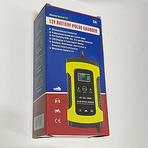 Bộ sạc ắc quy Foxsur 12V 5A FBC1205D tự ngắt khi đầy bảo dưỡng khử sunfat chống ngược cực