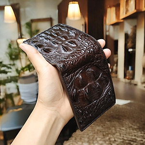 Bóp Nam Da Cá Sấu Thật 2 Mặt. GÙ CÁ SẤU NGUYÊN CON LỚN SIÊU ĐẸP