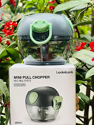 Dụng Cụ Băm/Xay Hành Tỏi, Rau Củ Mini Hình Con Vật Ngộ Nghĩnh Lock&Lock CKS321, Lưỡi Dao Bằng Thép Không Gỉ - Hàng Chính Hãng
