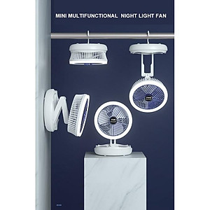 Xiaomi Quạt Trần mini Sạc Cổng USB Có Đèn LED Tiện Dụng Và Bền-Hàng nhập khẩu