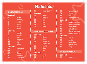 Tiếng Anh 4 i-Learn Smart Start - Flashcards