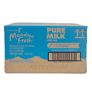 Thùng 12 hộp Sữa tươi tiệt trùng ít béo Meadow Fresh 1L