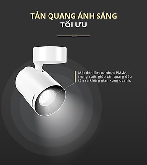 Đèn Rọi ray, Đèn chiếu điểm Spotlight Panasonic Công suất 7W Loại Gắn thanh ray và Loại Gắn trần
