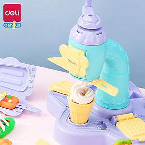 Đất Nặn Làm Bếp Làm Kem Mì Cùng Bé Khuôn Và Máy Thủ Công Deli - Đồ Chơi Giáo Dục Nhập Vai Thông Minh Cho Bé - 67801 67802 67805 YC