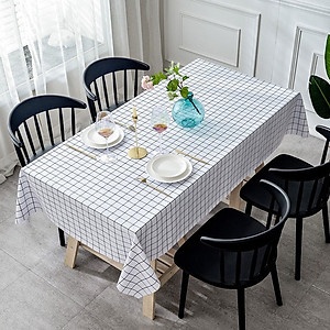 Khăn Trải Bàn Chống Thấm Nước Họa Tiết Độc Đáo, Tấm Lót Decor Bàn Ăn Kẻ Caro Nhiều Kích Thước Chính Hãng TOKDODO