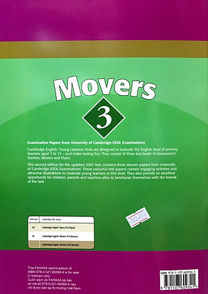 Sách Cambridge Young Learner English Test Movers 3: Student Book
