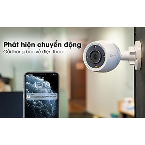 Camera IP Wifi Ngoài Trời EZVIZ C3TN 2MP Full HD 1080P Tích Hợp Mic Thu Âm - Chống Ngược Sáng - Hàng Chính Hãng