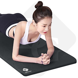 BG Thảm tập Yoga,GYM chuyên dụng dày 10mm  cao su NBR nguyên khối, độ đài hồi tốt, chống lún, Chống trơn trượt, độ bám cao, ngăn ngừa hôi và ẩm mốc (hàng nhập khẩu)