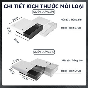 Ngăn kéo đa năng DandiHome dán dưới mặt bàn làm việc và tủ bếp 
