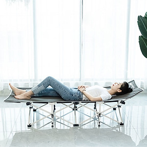 Giường xếp du lịch, vải bạt 3D chống thấm, chống bám bụi, xếp gọn kèm túi du lịch - NIKITA