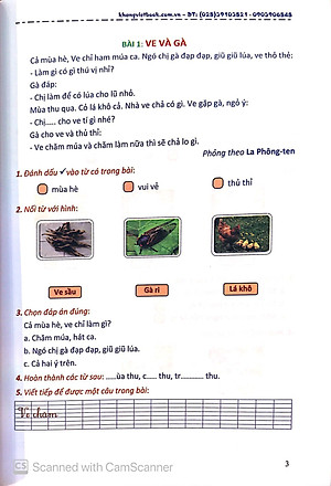 Sách Bài Tập Nâng Cao Tiếng Việt 1 (Biên Soạn Theo Chương Trình Mới) Tập 2