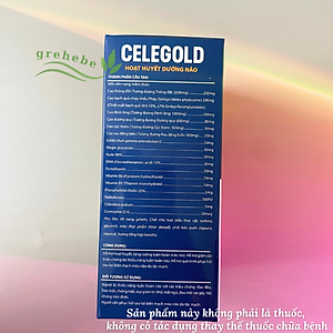 [TPBVSK] Celegold Hoạt huyết dưỡng não - Hỗ trợ hoạt huyết, tăng cường tuần hoàn não