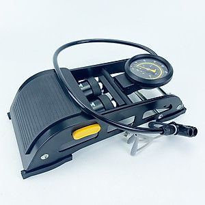 Bơm xe máy KIO-02 Phiên bản Xanh - Bơm xe đạp chân - Bơm đạp chân 2 ống đa năng - Bơm hơi đạp chân mini Xe Đạp, Xe Máy, Xe Ô tô, Xe Hơi Đa Năng Dễ Dàng Xếp Gọn thân hợp kim siêu bền, hỗ trợ cả van Mỹ và van Pháp Thương hiệu KIOTOOL