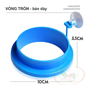 Vòng nổi cho cá ăn Feeding Ring giữ thức ăn cám tầng mặt bể cá thủy sinh