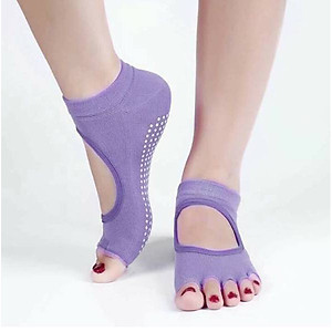 VỚ TẬP YOGA HỞ NGÓN ĐÍNH HẠT CHỐNG TRƯỢT ( Màu ngẫu nhiên) - HENRYSA