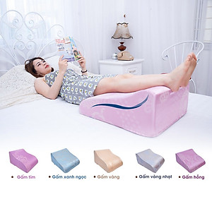 VỎ GỐI KÊ CHÂN CHỐNG GIÃN TĨNH MẠCH YOROKOBI 28CM- VÀNG NHẠT